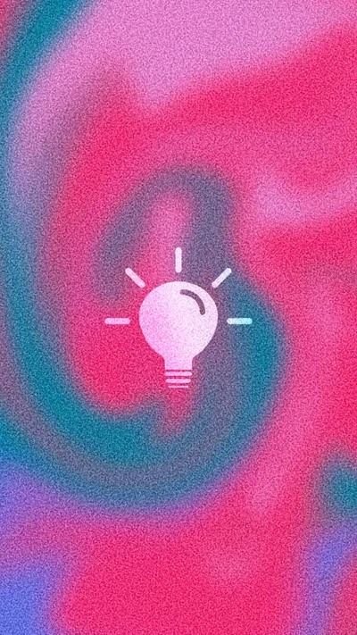 Template Vibrant Red and Blue Creative Poster Template