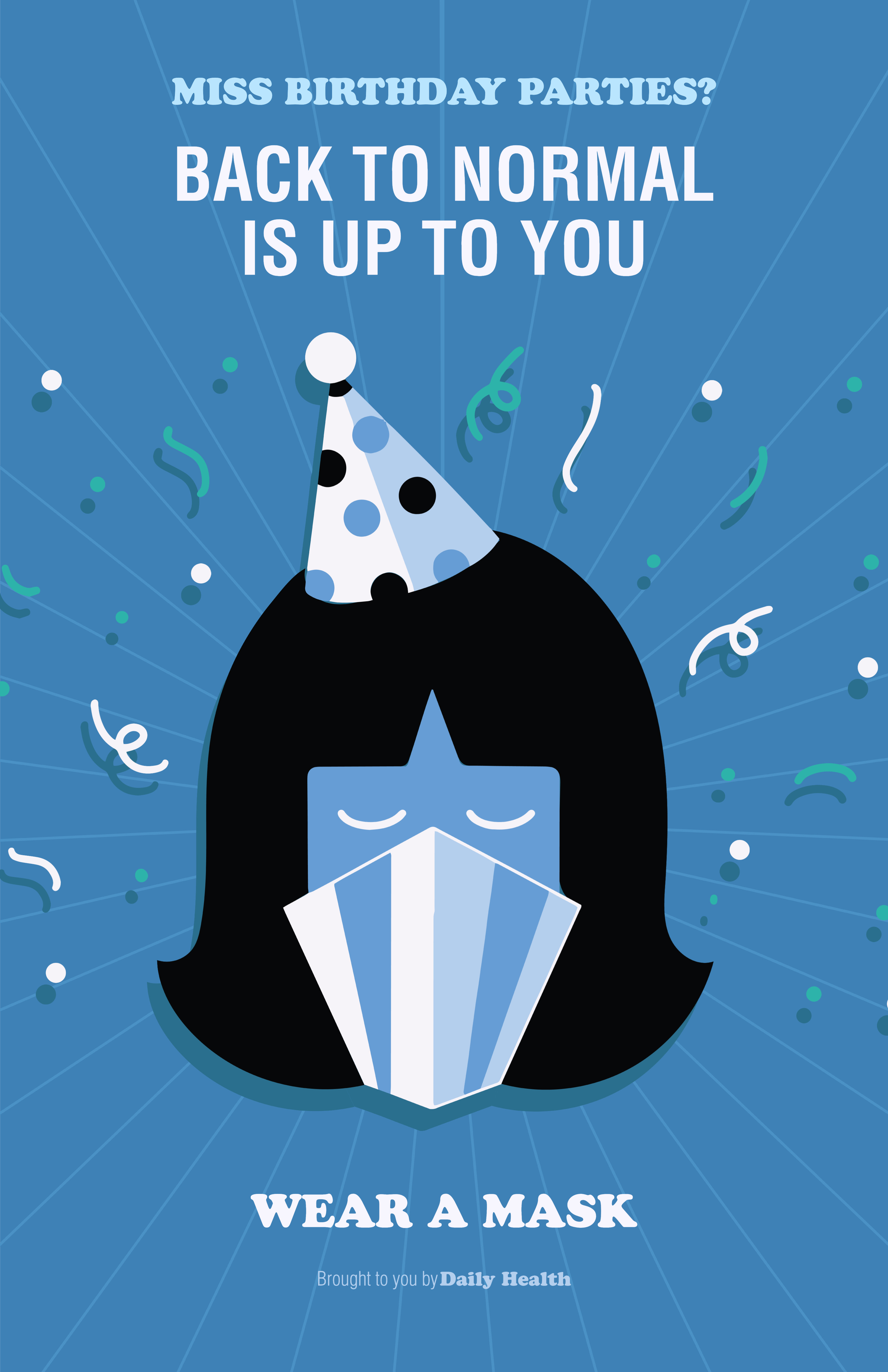 Template Blue Public Health Awareness Poster Design