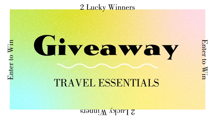 Template Colorful Giveaway Post for Travel Enthusiasts