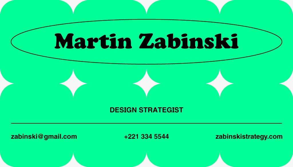 Elegant Green and Black Business Card Template