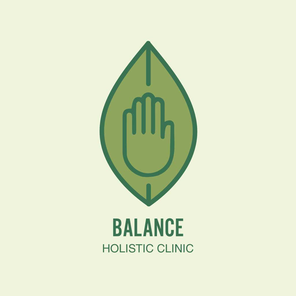 Soothing Green Holistic Clinic Logo Template