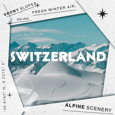 Template Switzerland Winter Wonderland Travel Poster