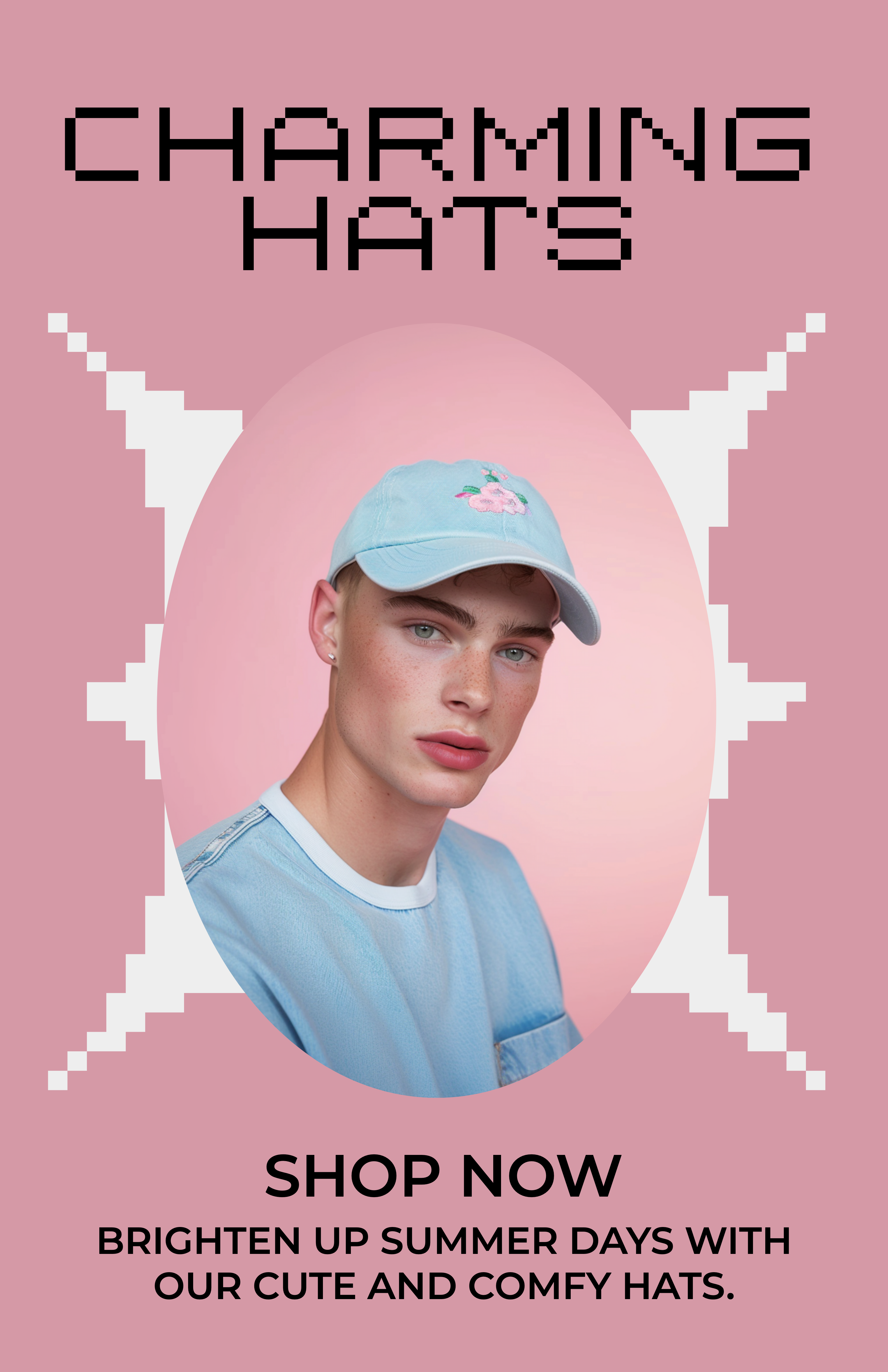 Template Charming Pink Instagram-Story For Stylish Hats