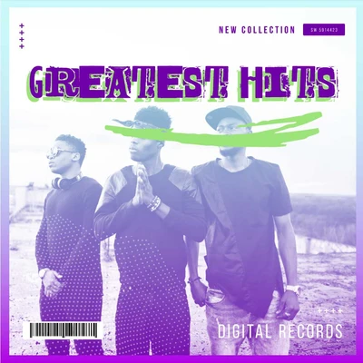 Template Vibrant Purple Music Album Cover Post