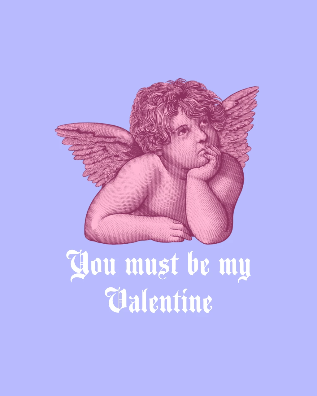 Lavender Charm Angelic Valentine Post