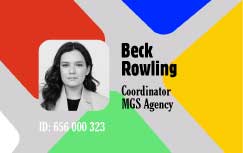 Professional ID Card Template with Vivid Colors