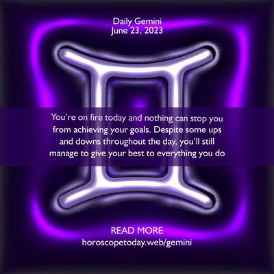 Template Vibrant Purple Daily Horoscope Post Template