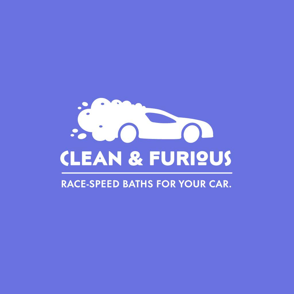 Template Speedy Car Wash Services Ad Design in Blue
