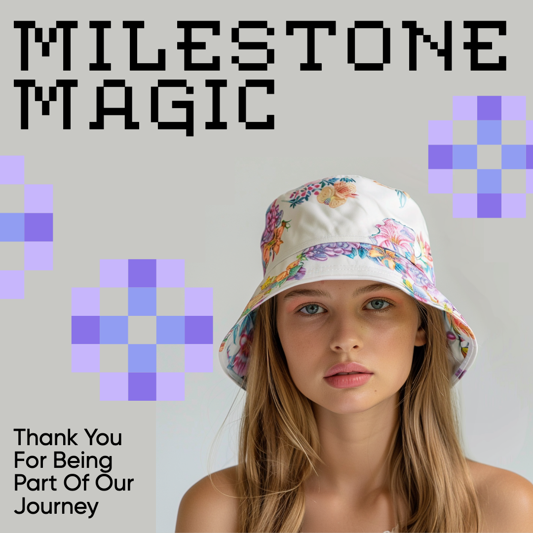 Celebratory Milestone Magic Instagram Post in Purple