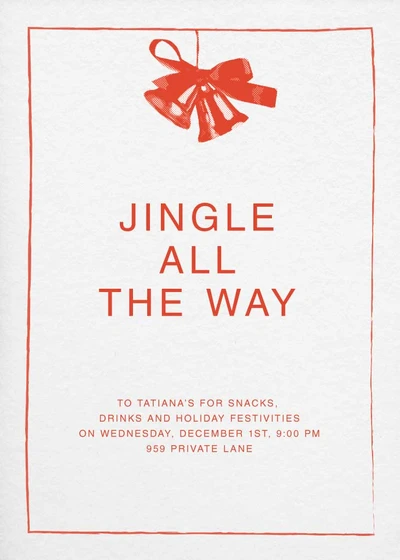 Template Cheerful Red Holiday Gathering Invitation Post