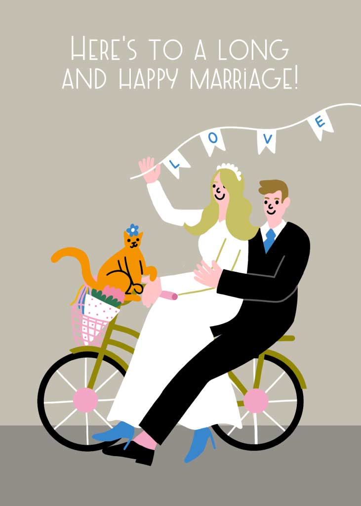 Charming Wedding Celebration Poster Design in Gray