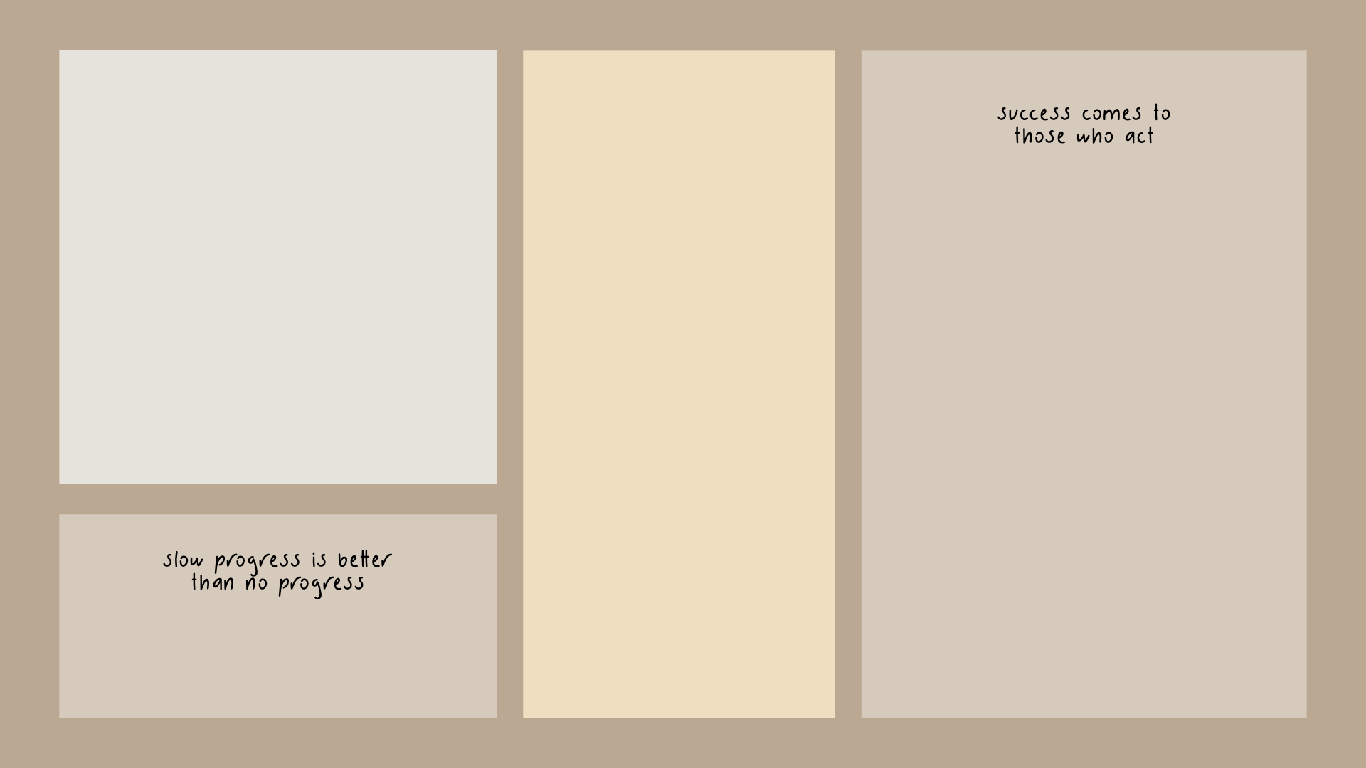 Minimalist Motivational Beige Social Media Post