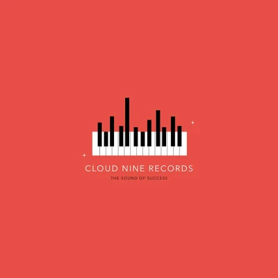 Template Sleek Red Music Label Poster Design