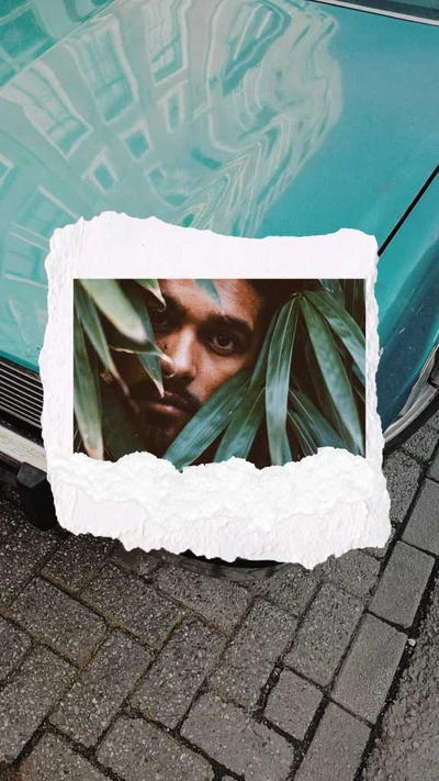 Template Trendy Turquoise Car Poster with Green Accents