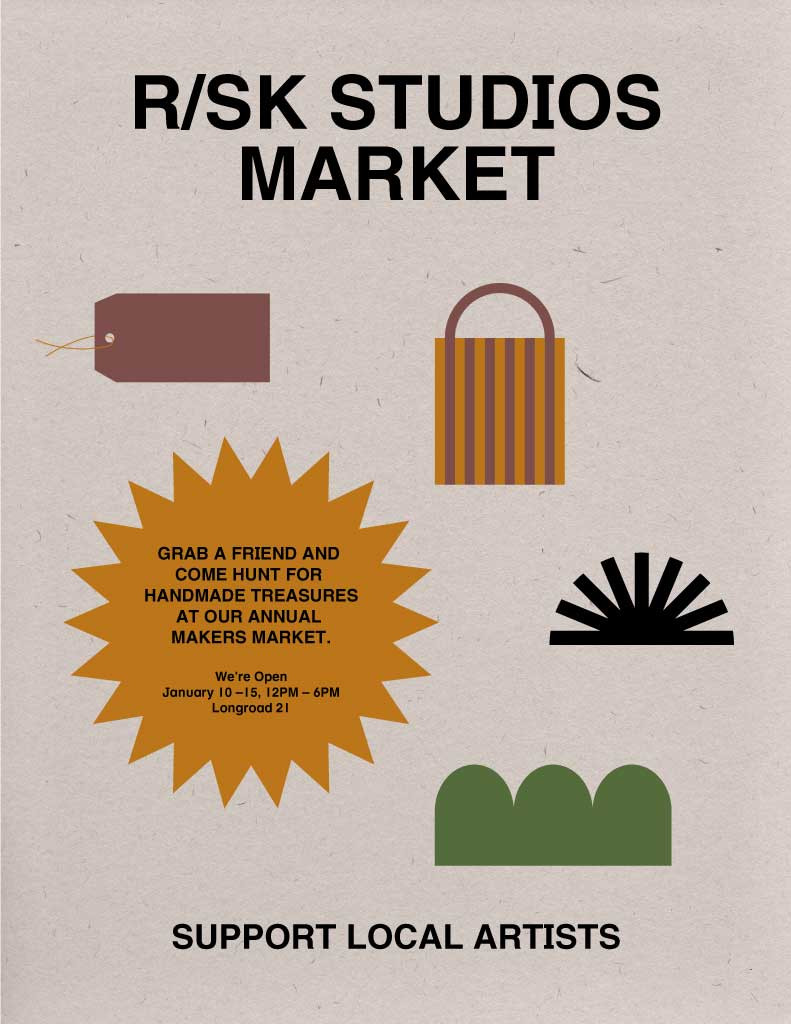 Template Eye-Catching Craft Market Beige Poster Design