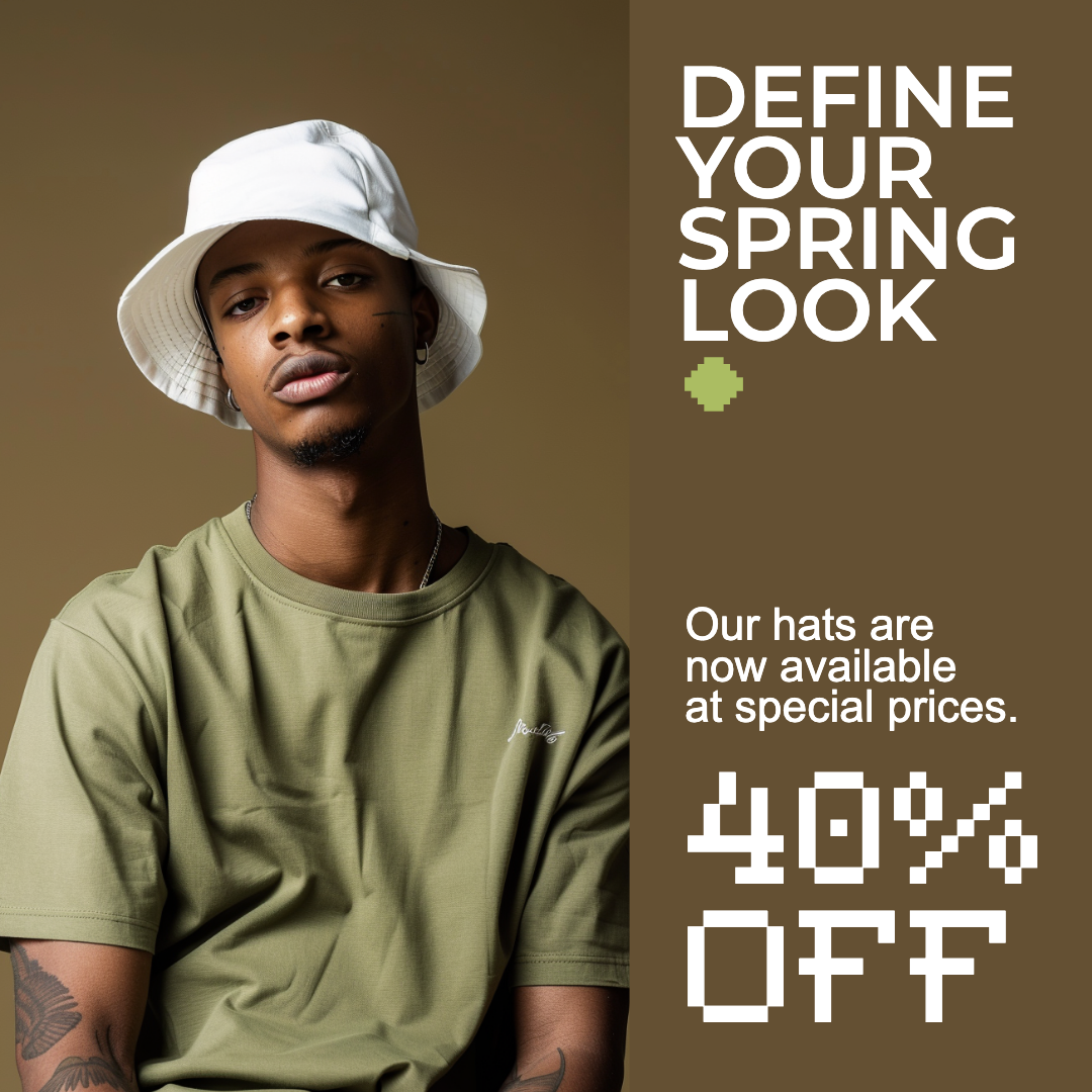 Template Spring Instagram Square Post in Olive Green