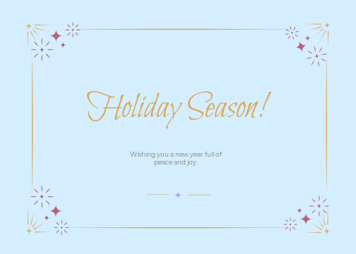 Golden White Cheerful Holiday Post Design