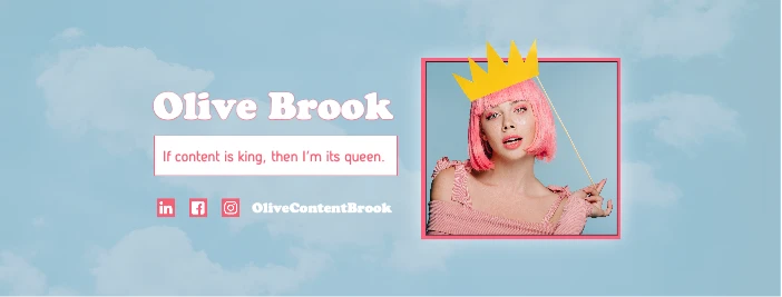 Template Bold Pink and Blue Influencer Ad Template