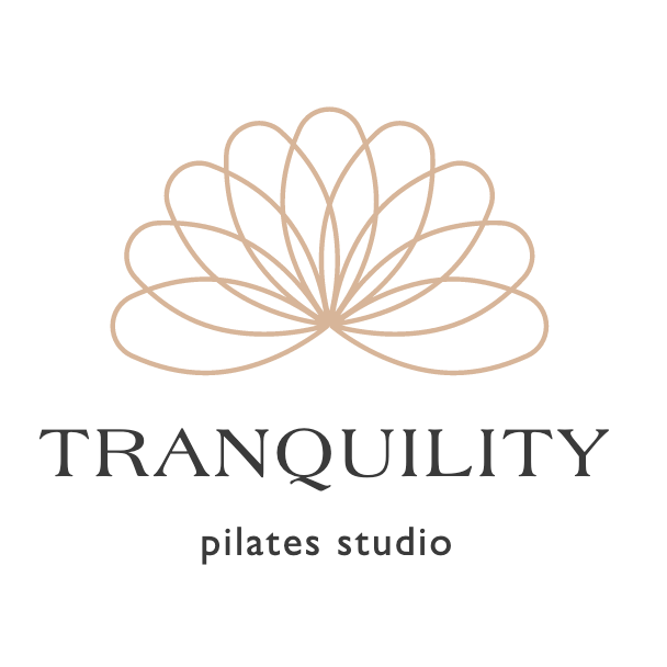 Sleek Black and Gold Pilates Studio Logo