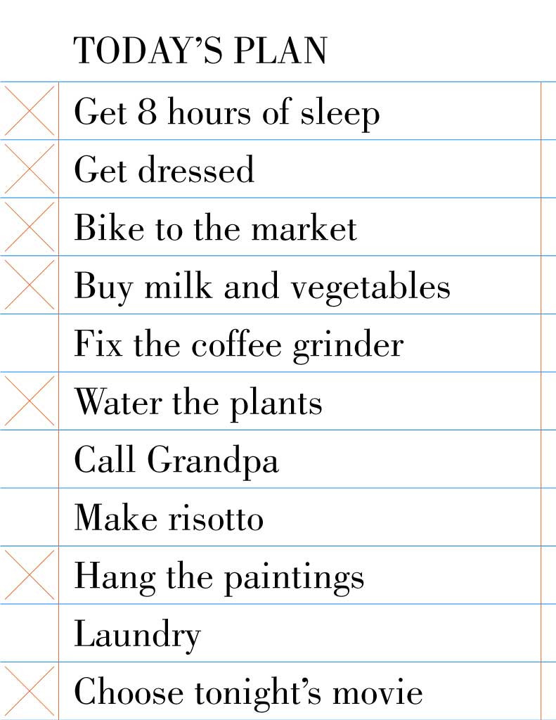 Template Efficient Daily Plan Checklist Poster Design