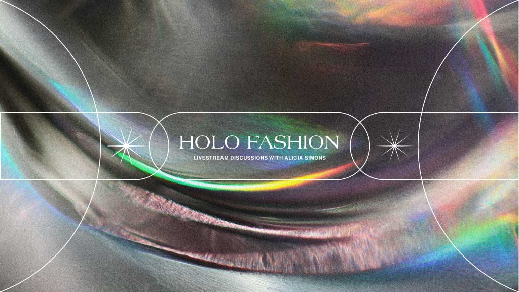 Holographic Chic Fashion Livestream Event Poster