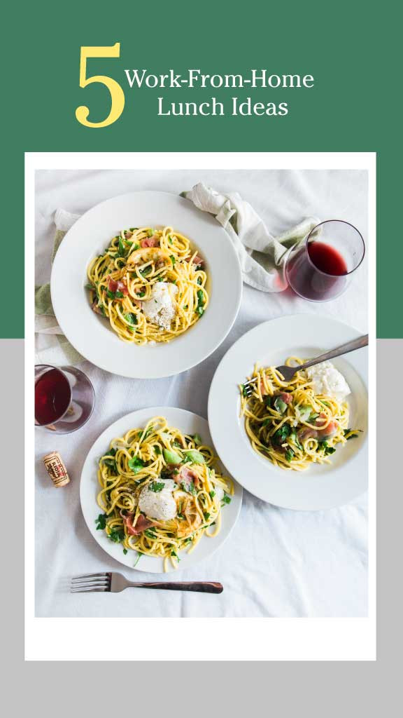 Template Easy Green Home Cooked Lunch Poster