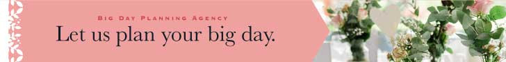 Template Elegant Wedding Planner Ad in Blush Hues