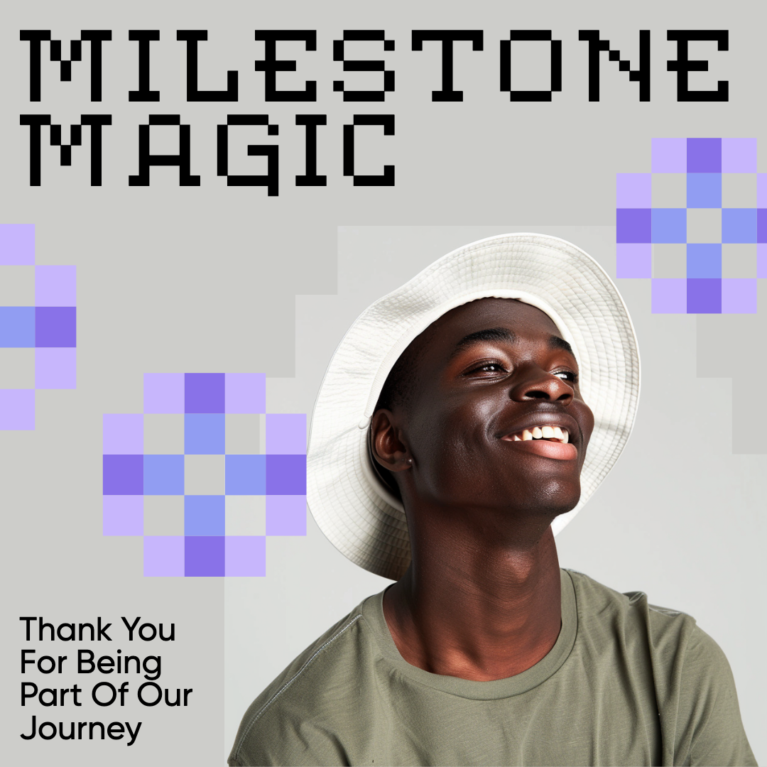 Milestone Magic Grateful Message Instagram Post