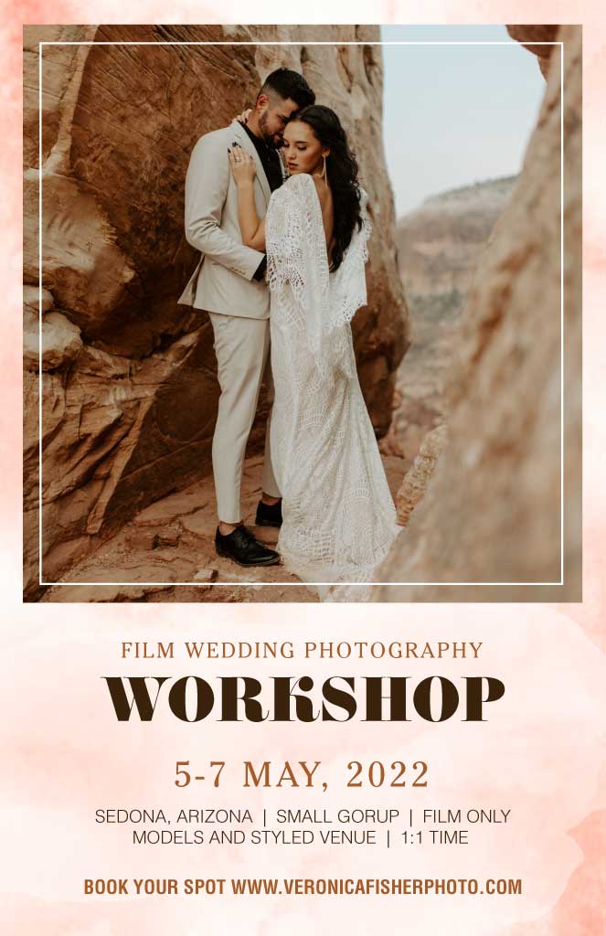 Elegant Wedding Photography Workshop Poster Beige