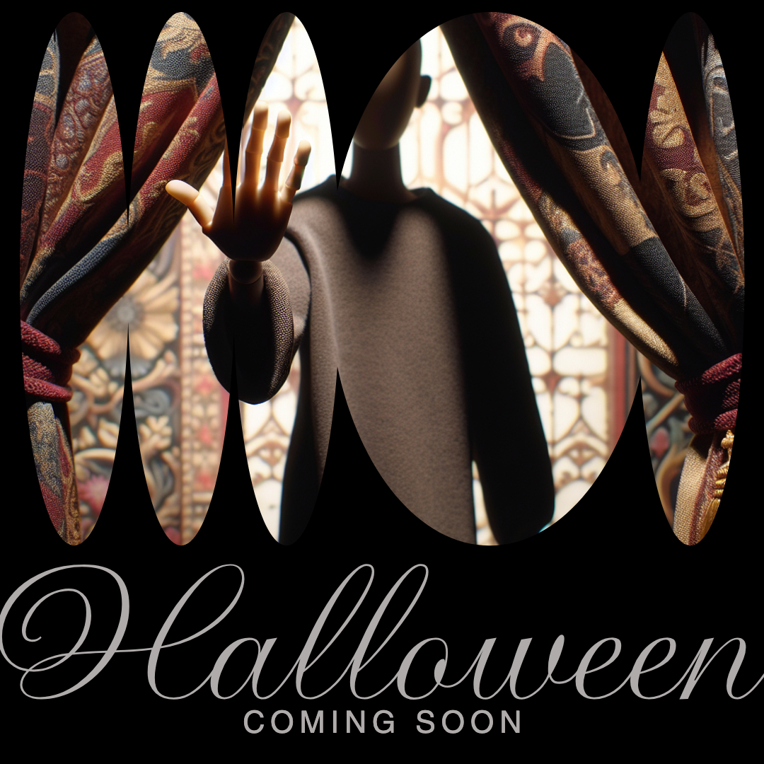 Mysterious Black and Brown Halloween Poster