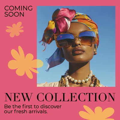 Template Vibrant New Collection Instagram Square Post