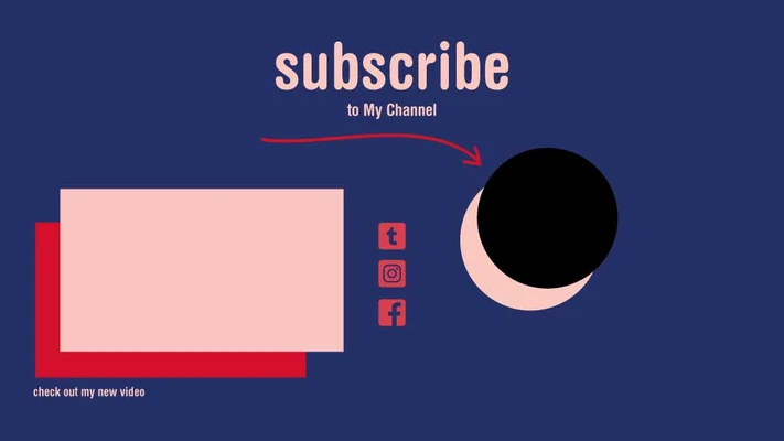 Template Eye-Catching Navy Social Media Post Template