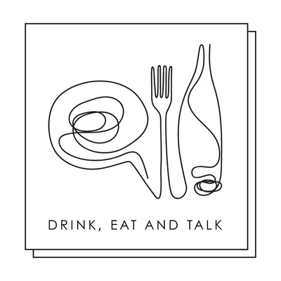 Template Minimalist Black and White Restaurant Ad