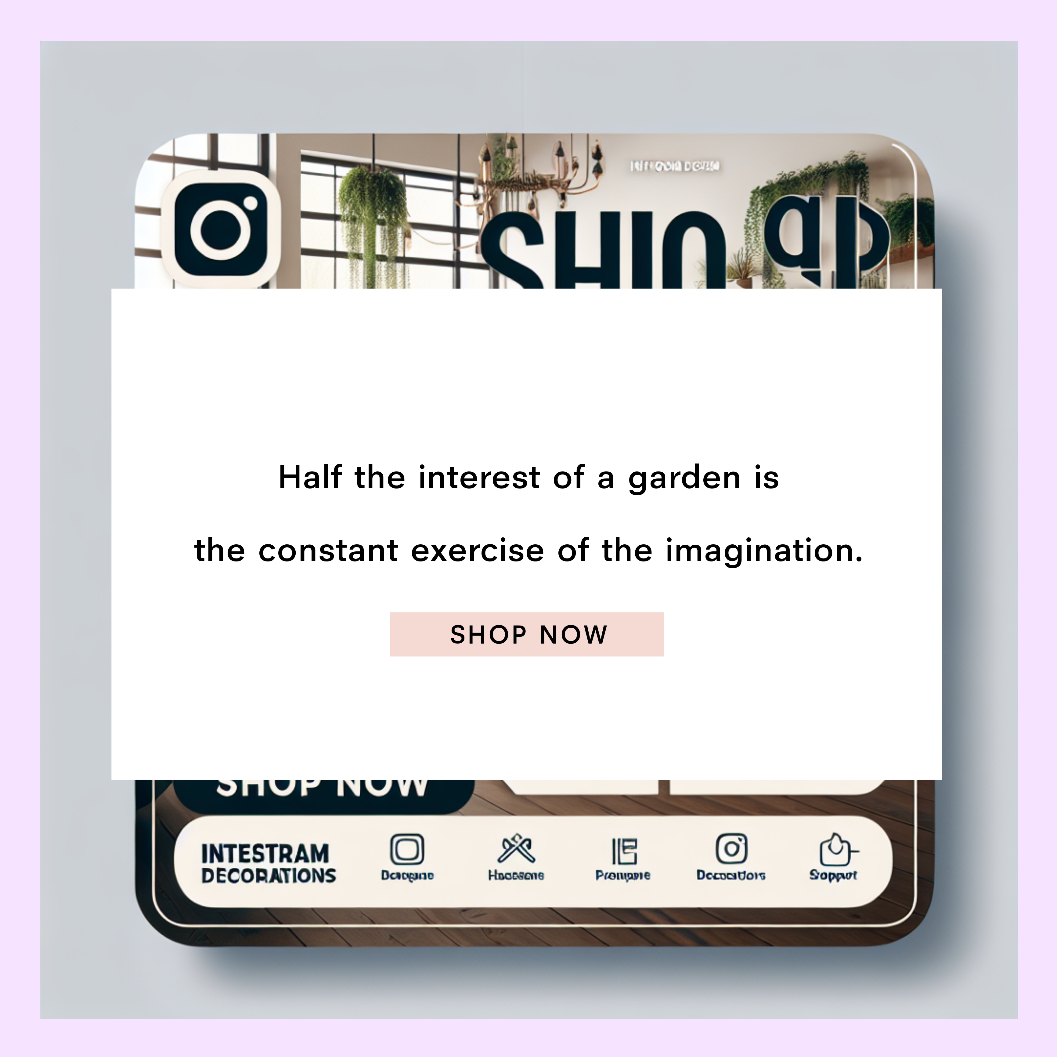 Green Inspiration Garden Ad Template