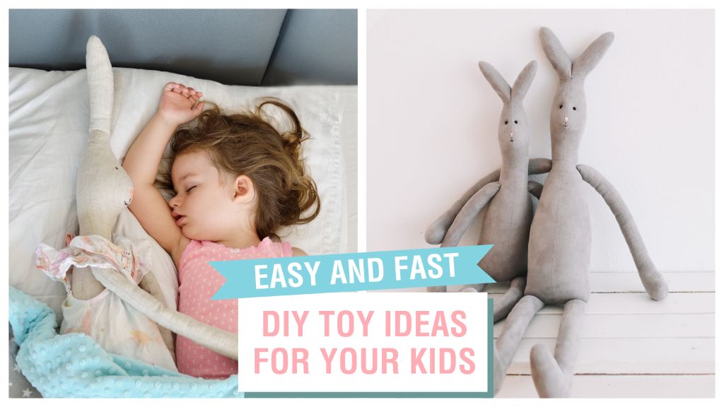 Creative Blue DIY Toy Ideas Social Post