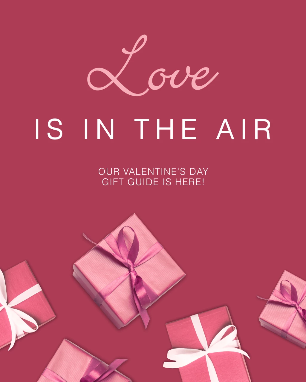 Romantic Pink Valentine's Day Poster