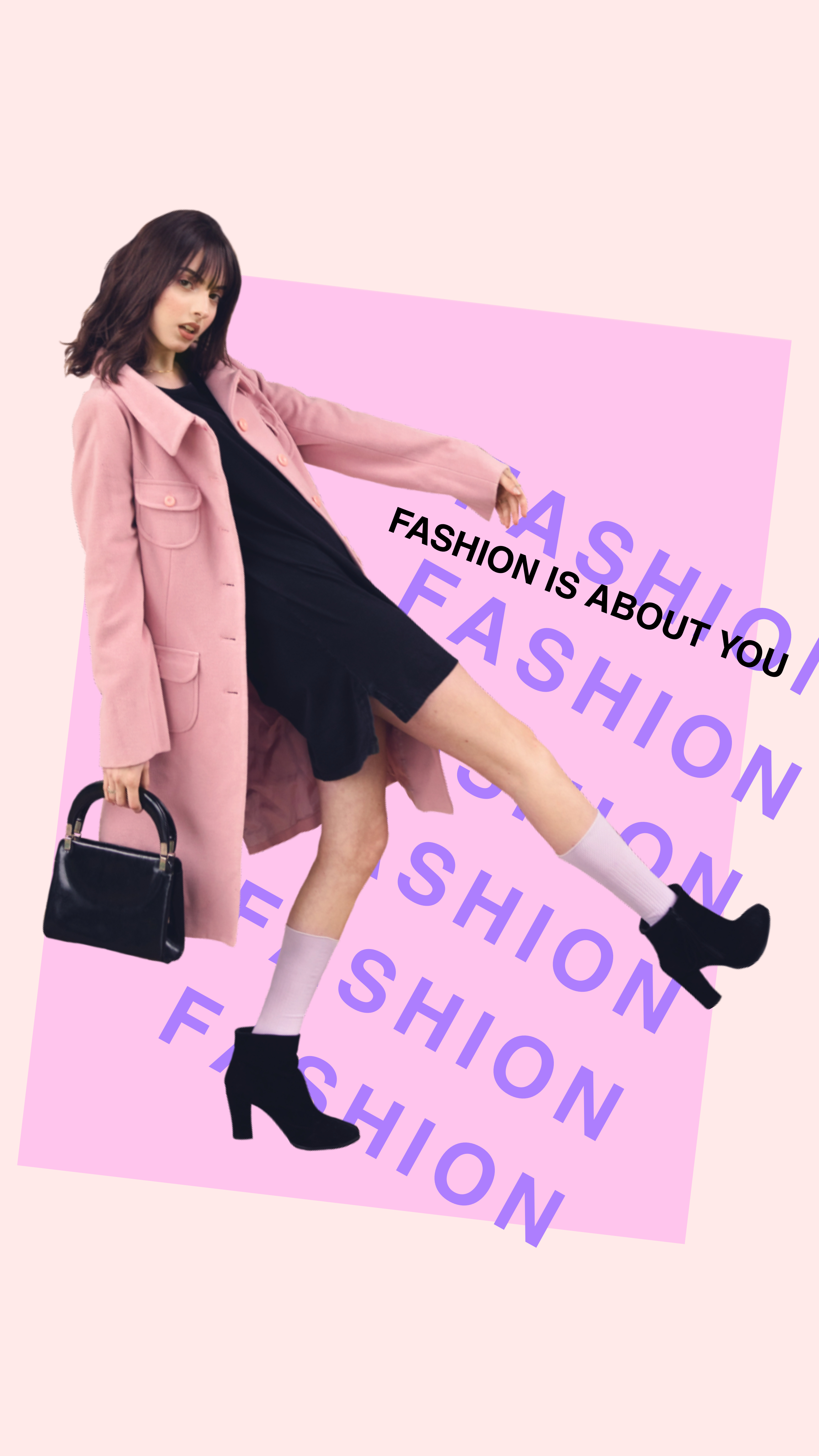 Chic Pink Fashion Sale Poster Design