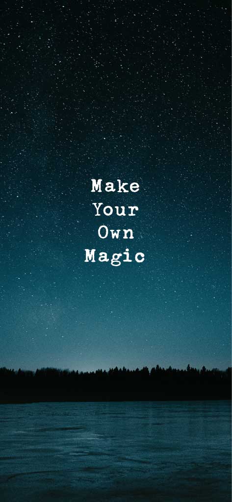 Starry Night Magic Inspirational Poster Design