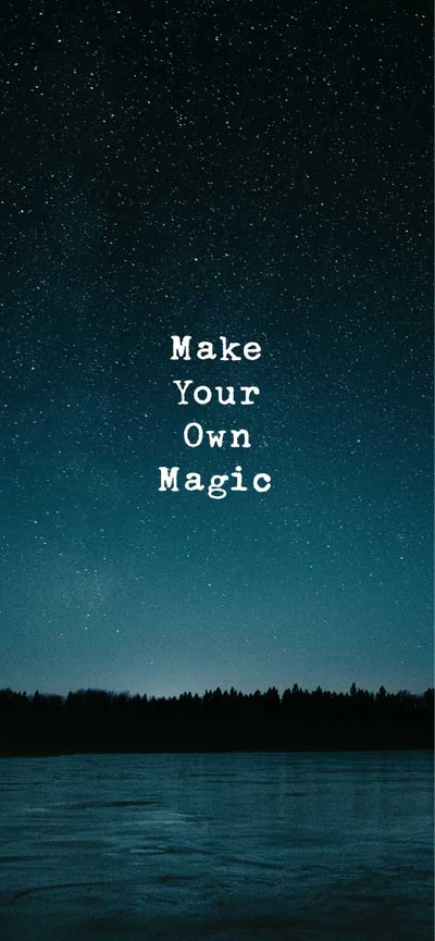 Template Starry Night Magic Inspirational Poster Design