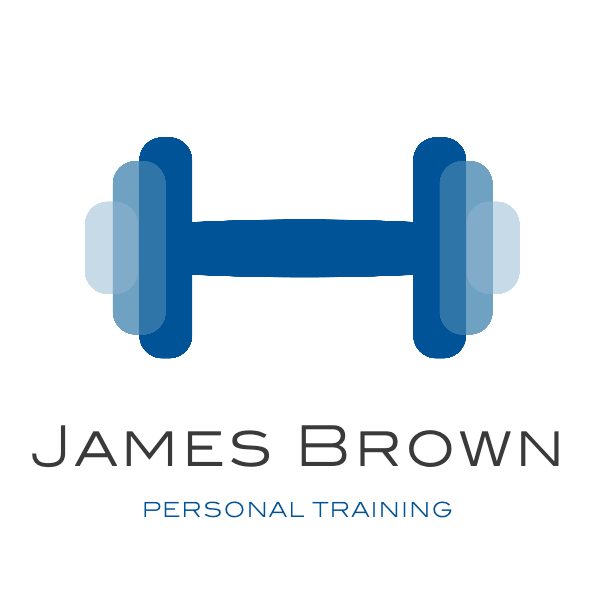 Blue Fitness Coach Logo Poster Design