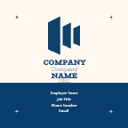 Modern Blue Corporate Business Card Template