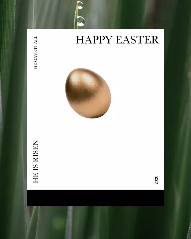 Elegant Easter Post with Golden Hue