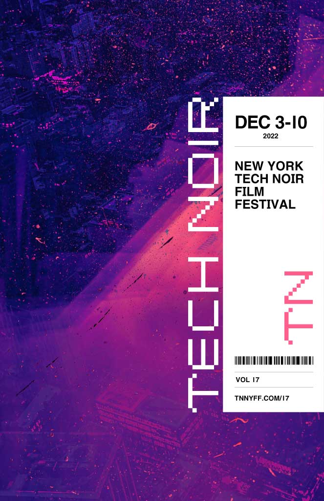 Vibrant Tech Noir Film Festival Poster Design