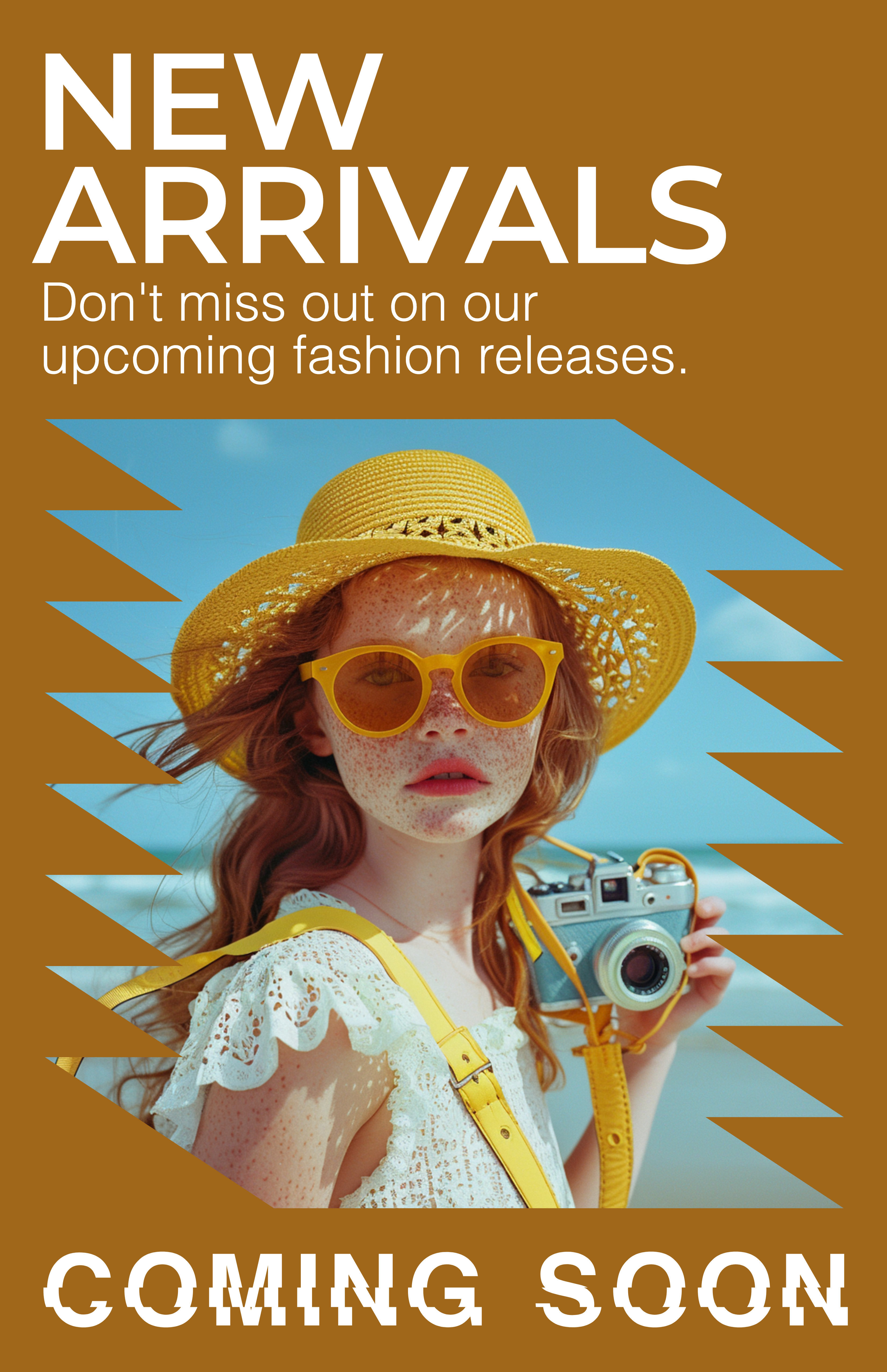 Template Chic New Arrivals Poster in Brown