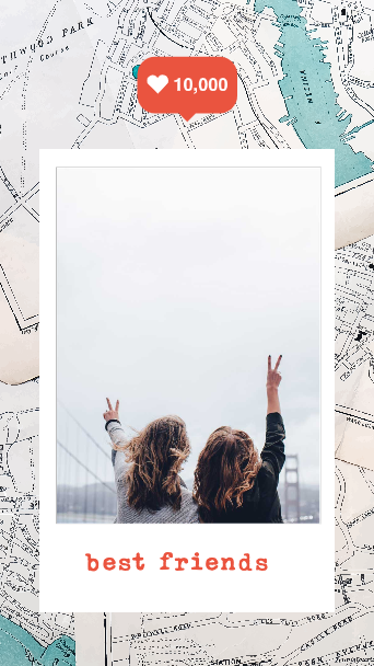 Template Chic Sky Blue Friendship Social Post