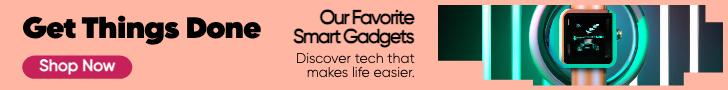 Sleek Teal Tech Gadgets Shop Ad