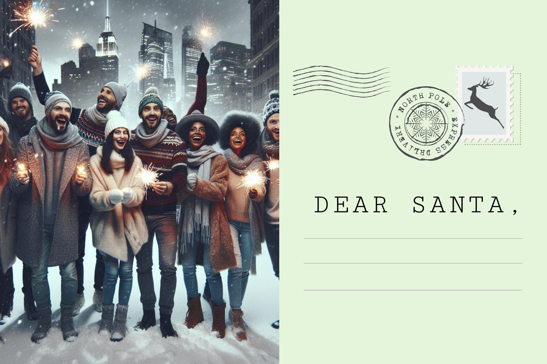 Charming Winter Wonderland Postcard Template