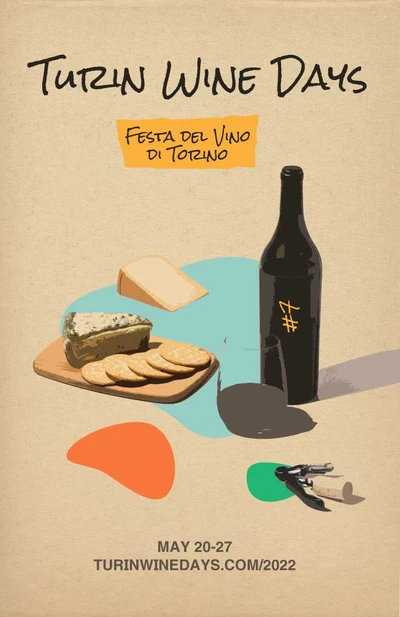 Template Turin Wine Days Event Poster Beige Black