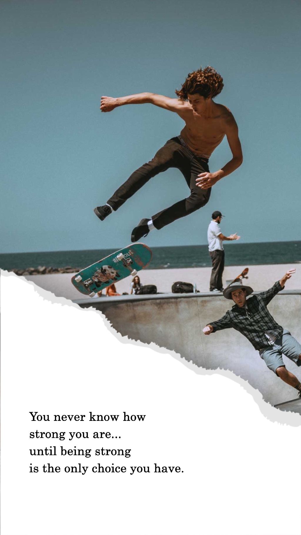 Dynamic Skater Action Inspirational Poster Design