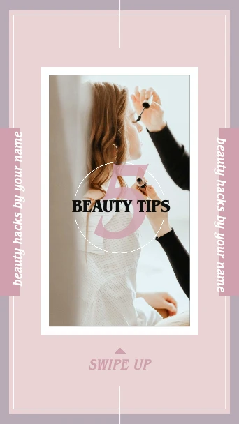 Template Elegant Pink Beauty Tips Instagram Post